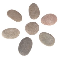 [About 94 PCS – 100 PCS](18 Pounds) Craft Rocks,Painting Rocks,2.1″-3.5″ Rive…