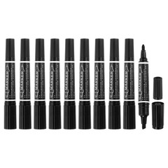 10 Pcs Art Marker Pen Double-Ended Colored Pen Dual Sketch Marker, Black