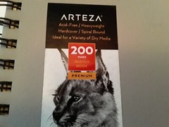 2 Arteza Gray Sketch Books Drawing Pads 200 Sheets Each 68 lb 5.5×8.5″ Acid Free