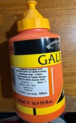 New Winsor & Newton Galeria Flow Formula Acrylic,Cadmium Orange Hue, 16.9 oz