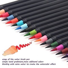 Watercolor Brush Pens Set – Premium Soft Flexible Dual Tips Coloring Brush Pen