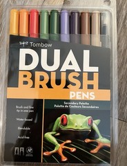 Tombow Dual Brush Markers Secondary Pallette Set of 10