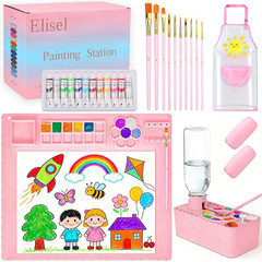 Painting Station,5 in 1 Art Paint Supplies Kits,Paint Brush Cleaner (Upgraded),S
