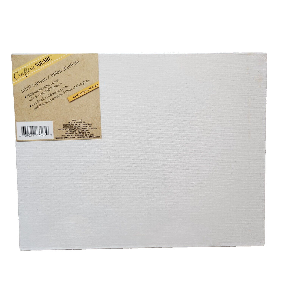 Crafter’s Square Artist Canvas 11×14″ Inches 100% Natural Cotton Canvas