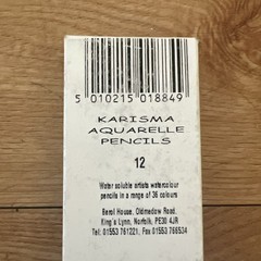RARE 1 Box of 12 KAC912 Apple Green Berol Karisma Aquarelle Watercolour Pencils