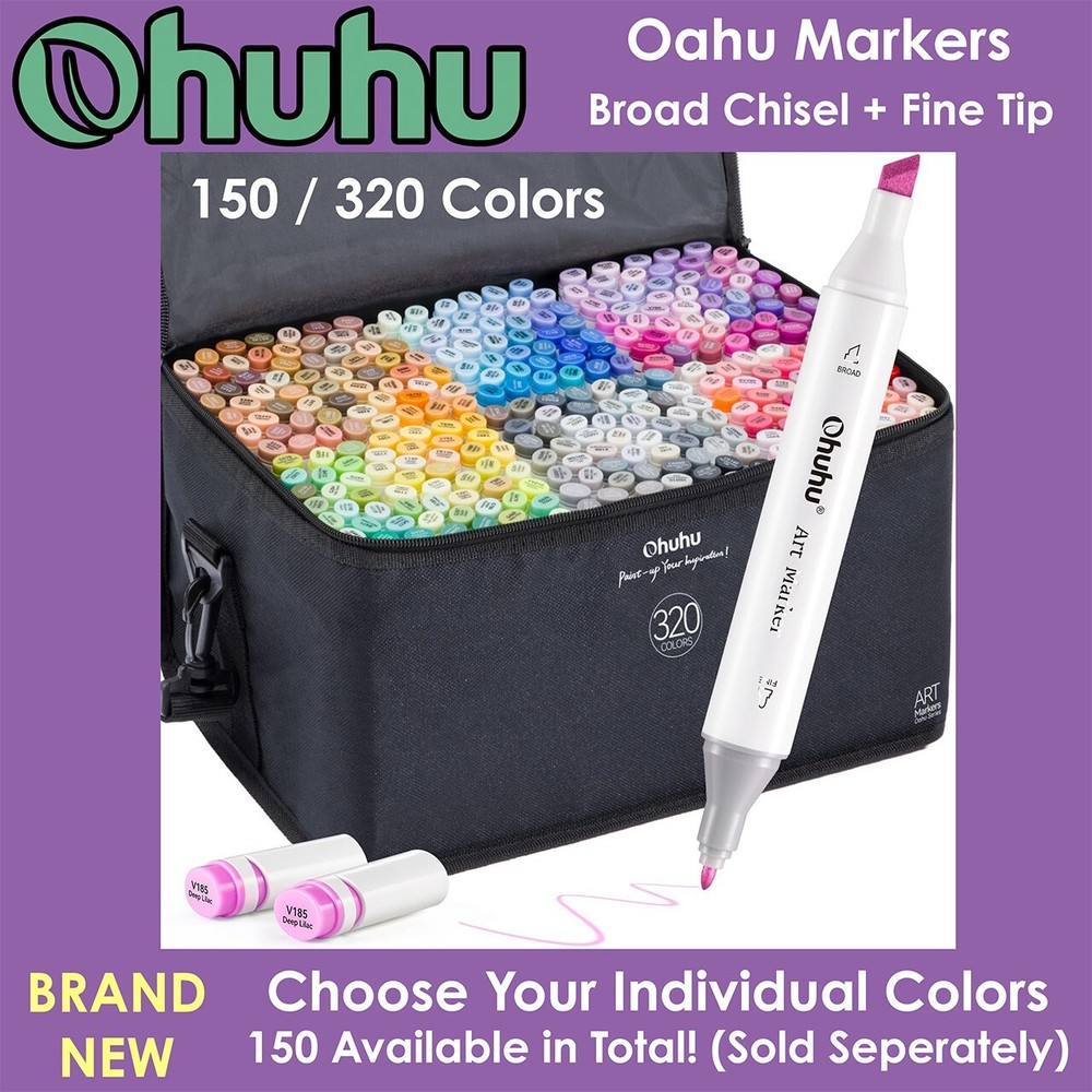 OHUHU Alcohol Markers – Oahu Style (NEW) Choose Your Colors 150 Available