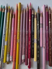 Vintage Lot of 56 Sanford Berol Prismacolor Colored Pencils Used Art Supplies