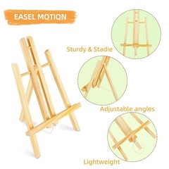 8 Pack16 x7.7 Wooden Easel,Easel Stand for Painting,Tabletop