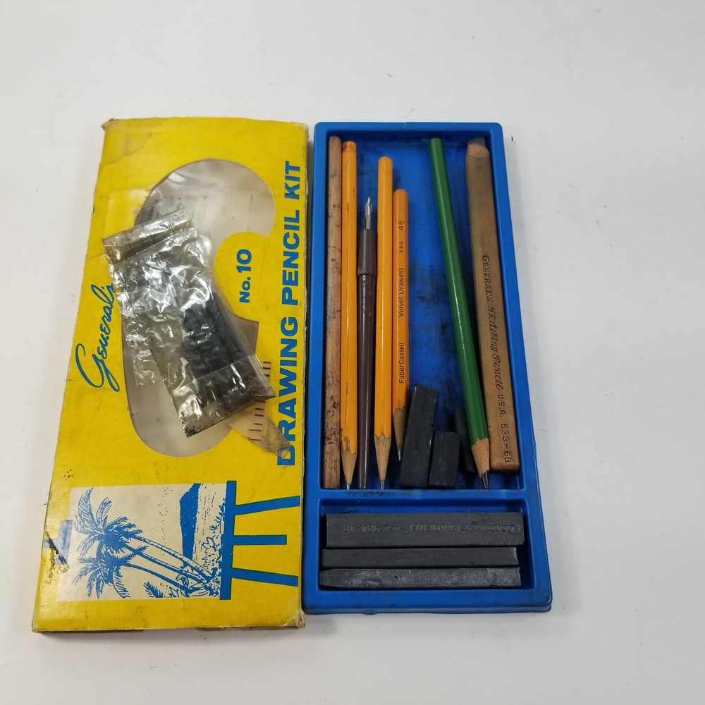 Lot of Vintage Drawing Drafting Sketching Pencils General’s Faber Castell