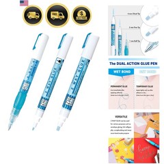 Zig 2 Way Pen 3 Variety Set, Adhesive for Professional,Artists, Crafting, Scr…