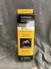 New Nitram Grand Format Fine Art Charcoal Natural 2 Soft Round 25mm X 15cm
