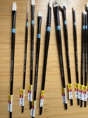 Princeton Aspen Long Handle Oil Paint Brushes – Lot Of 16 / Brand New