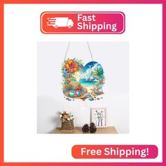 ARPADAMO Hanging Diamonds Art kit for Adult,DIY Summer Beach Pendant Diamonds Pa