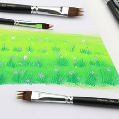 Paint Brush Comb Set – 4PCS Professional Grainer Brushes for Acrylic Painting, O