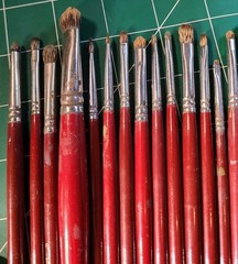 Lot of 25 Langnickel Royal Sable Fine Tip Paintbrushes