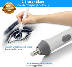 Electric Eraser for Drawing Battery Operated Eraser with 140 Refills Electric