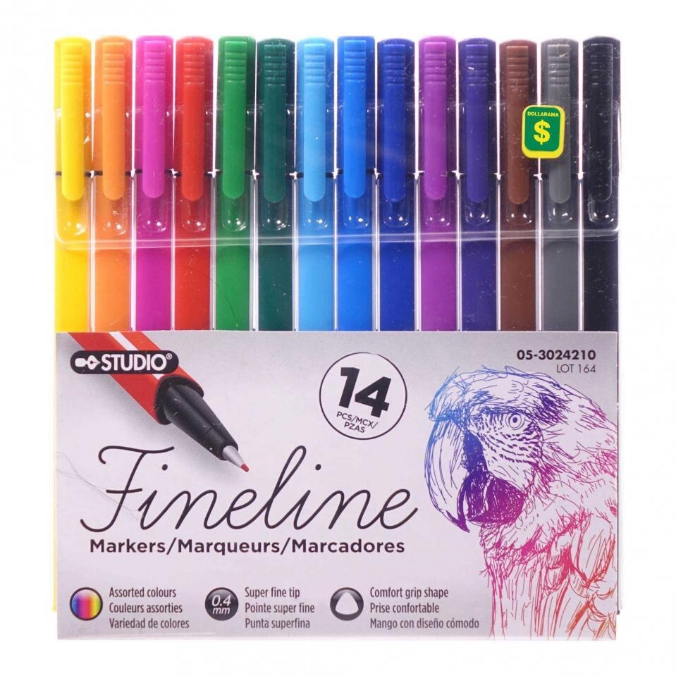 Studio Marker Set 14PK (Assorted Colours) Case of 18 FREE SHIPPING