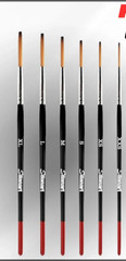 Lettering Quill Brushes, 6 pcs for Sign Painting, Pinstriping Brush Sign XL-XXS