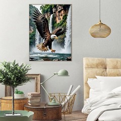 askkqtx Eagle Paint by Numbers Kit for Adults, 16×20 inches, – MT21928