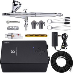 55PSI High Pressure Dual-Action Air Brush Gun, Airbrush Spray Gun Set