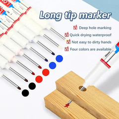 20Mm Waterproof Long Nib Head Markers Deep Hole Marker Pen for Metal Carpenter W