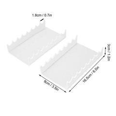 2PCS Makeup Brush Holder Clear Acrylic Horizontal Brush Drying Rack Organizer…