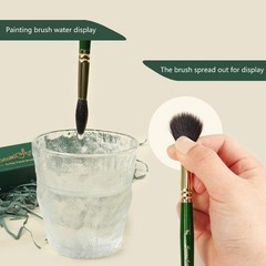 Watercolor Paint Brush Soft Synthetic Hair Mixed Squirrel Hair Pointed Round Mop