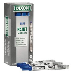 Dixon Ticonderoga Permanent Paint Markers 12 Count Blue Waterproof Oil Based