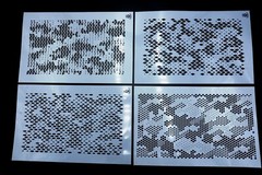 Mylar Camouflage Stencils Duck Rifle Gun Airbrush Spray Paint Mask TAC CAMO 4pk