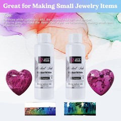 LET’S RESIN White Alcohol Ink for Resin, Ink,2 Bottles 3.5 ounces