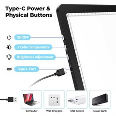 A4 LED Copy Board Tracing Light Pad Magnetic Adjustable Bright Drawing Table Pad