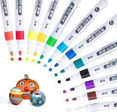 Acrylic Paint Pens Markers Stocking Stuffers, 12 Colors with Medium Blush Tip…