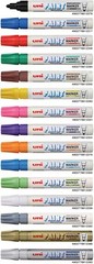 Silver Metallic Oil based Paint Marker pen leafing autograph Uni Paint PX-20