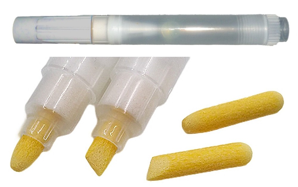 25 Easy to Re-fill 6mm 1/4 inch reversible tip nib empty paint pen marker