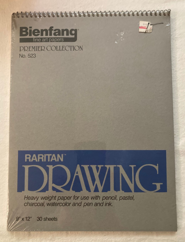 BIENFANG NO 523 PREMIER COLLECTION 9″ X 12″ RARITAN DRAWING PAPER 30 SHEETS NIP