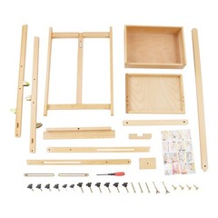 H-Frame Easel Foldable Holds Canvas Art up to 36″ Artists Easel w/ Storage Tray