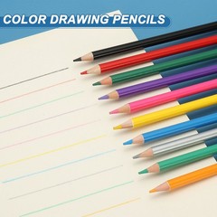 Silver Color Drawing Pencils for Adult Coloring Books, 10 Pcs