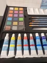 Artist’s Loft Mixed Acrylic And Watercolor Set Read Description