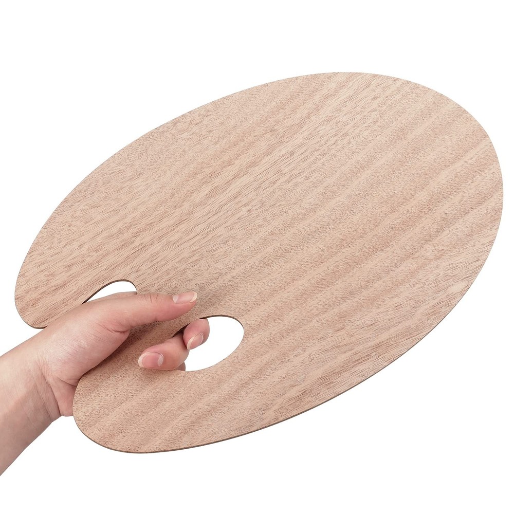 Tamaki Wooden Paint Palette Tray Palettes for Acrylic, Painting Clear