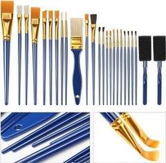 Painting Brushes, 25 All Purpose Paint Brushes Bulk Painting Brushes 25-Mix