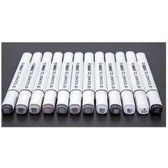 12 Color Cool Gray Marker Warm Gray Marker Set Dual Tips Alcohol Based Art Ma…