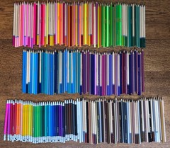 Colored Pencil Mixed Lot 200+ Royal Langnickel Faber Castell June Gold Crayola