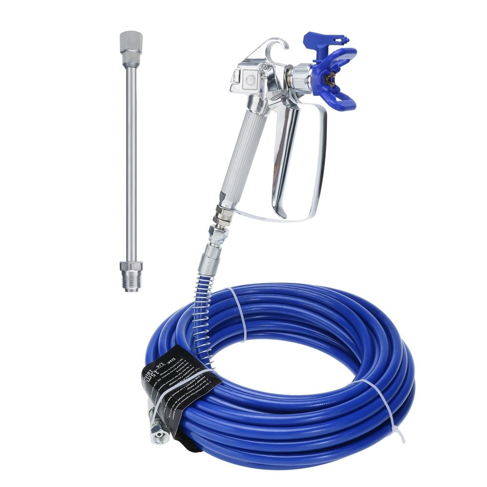 YaeTek Airless Paint Spray Gun Hose Kit, 50ft x 1/4″ 3600psi High-Pressure Fi…