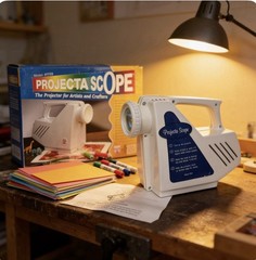 APCO Projecta Scope Projector 5X Model PJ768 Art Craft Image Enlarger Tested
