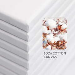 Pre-Stretched Canvases for Painting (12 Pack), Blank Painting Canvas for Adults
