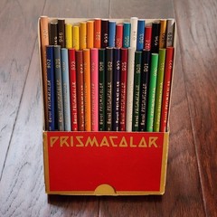 Vintage Berol Prismacolor CANADA 954 Set 36 Colored Art Pencils *Missing 1