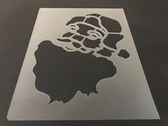 Santa #14 Stencil 10mm or 7mm Thick, Christmas, Santa, Snow Flake, Holiday,