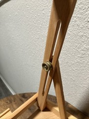 Adjustable Wood Tabletop Painting Easel, Portable, With Storage Drawer. Preowned