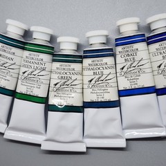x6 M. Graham Artists Watercolor 15ml Tubes* – Phthalocyanine Blue Green Viridian