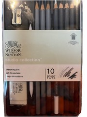 Winsor & Newton Studio Collection Graphite Sketching Set 10 Pieces 490010 – New